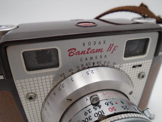 Vintage 1954-57's Kodak "Bantam RF" Film Camera, with Case, by Eastman Kodak, USA