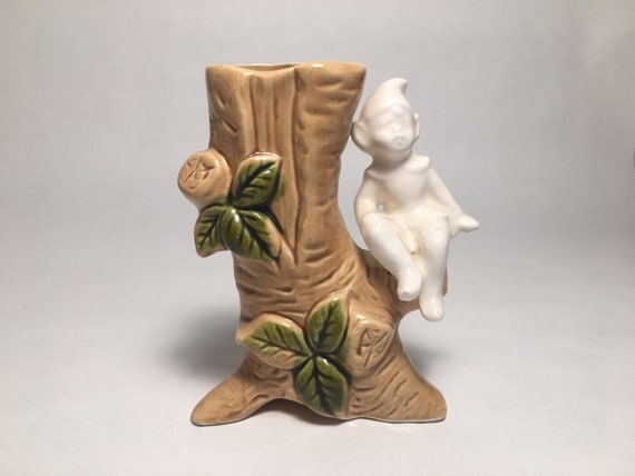 Vintage Pixie "On A Branch" Bud Vase