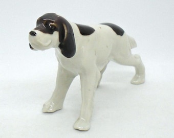 Vintage 1950-60's Porcelain Springer Spaniel Dog Figurine Made in Japan