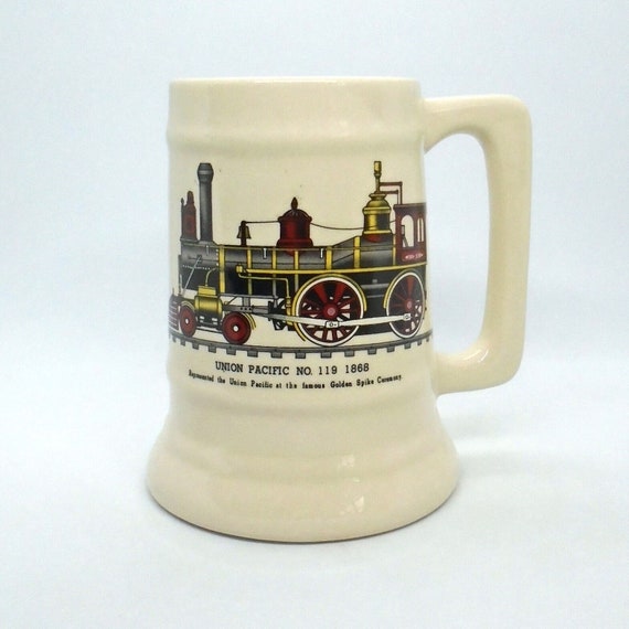Vintage Train Book Bundle: Union Pacific Mug, C. Hamilton Ellis, Lucius Beebe