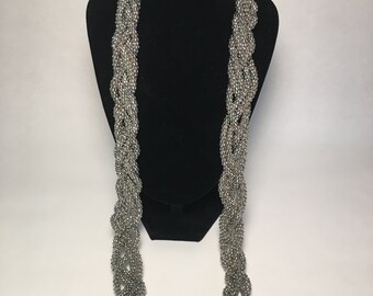 Vintage Multi-Strand Twisted Chain Necklace
