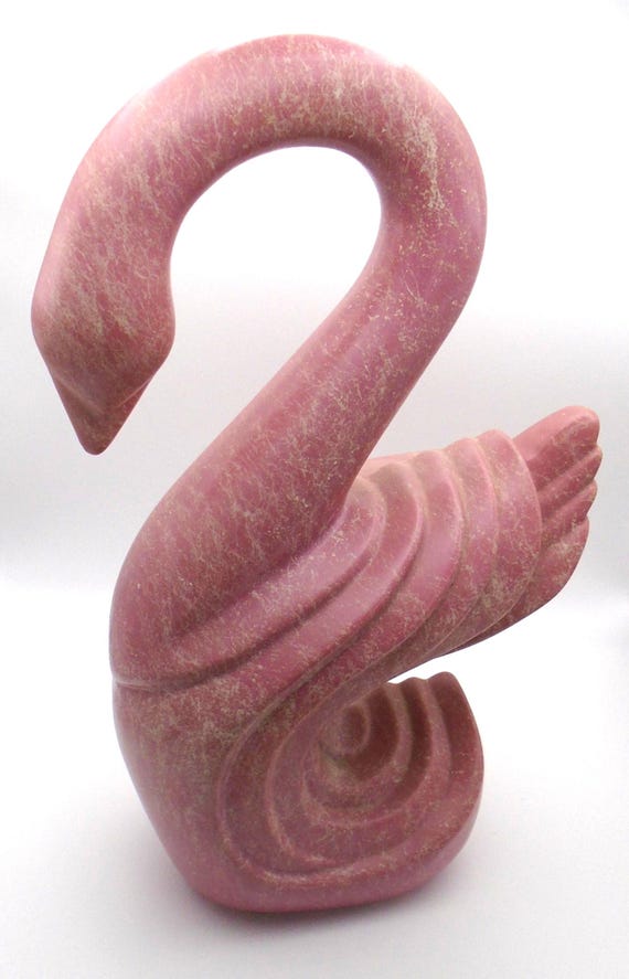 Vintage MCM Large Swan Ceramic Sculpture/Centerpiece