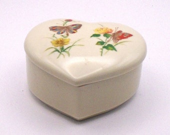 Vintage Takahashi, San Francisco Ceramic Butterfly Trinket Box