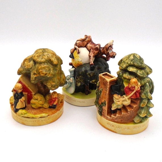Vintage Sebastian Miniatures: Nursery Rhyme Figurines, Set of 3