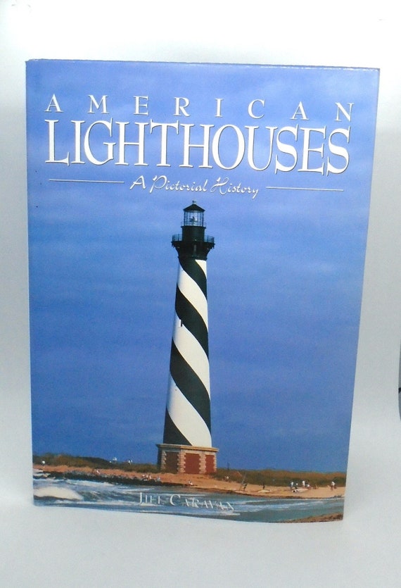 Vintage Lighthouse Coffee Table Books: Pictorial History, Maritime Decor
