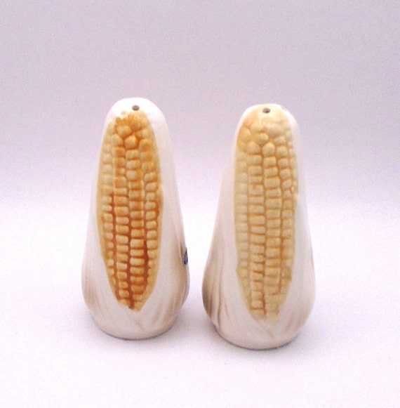 Vintage "Corn on the Cob" Salt and Pepper Shakers, Made in Japan