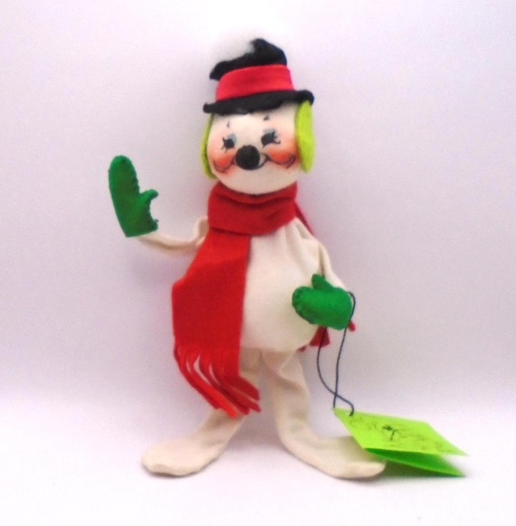 Vintage Annalee Mobilitee Frosty Snowman Doll: 1971 Christmas Decor