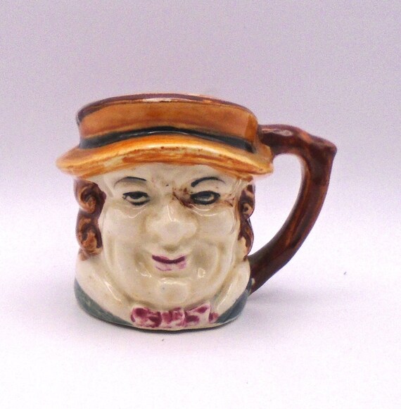 アンティーク ミニトビージャグ　4点セット Vintage 1940-50's Small Miniature Toby Mug, Occupied Japan - Etsy