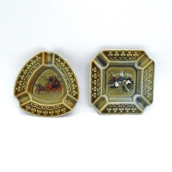 Vintage 1950's Wade Irish Porcelain Ashtrays