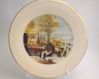 Vintage Lenox China "Pilgrim Town Scene" Special Edition Plate