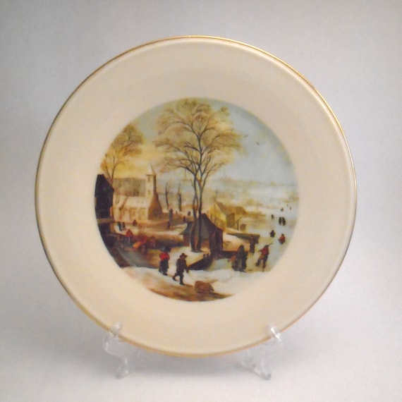 Vintage Lenox China "Pilgrim Town Scene" Special Edition Plate