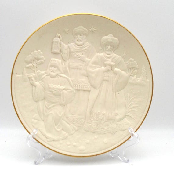 Vintage Lenox Nativity Vignettes "The Wise Men" Collector Plate, Made in Usa, Circa 1994