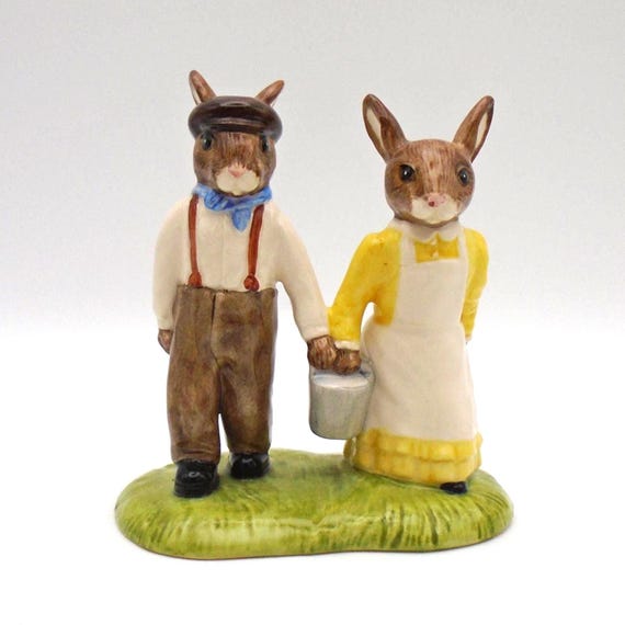 Vintage Royal Doulton Bunnykins "Jack and Jill" Figurine