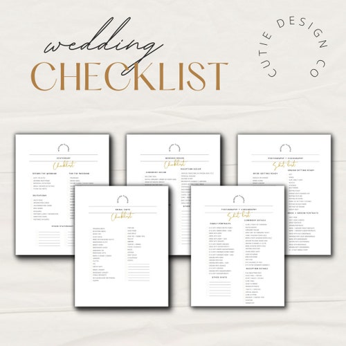 Wedding Planning Checklist - Etsy Australia