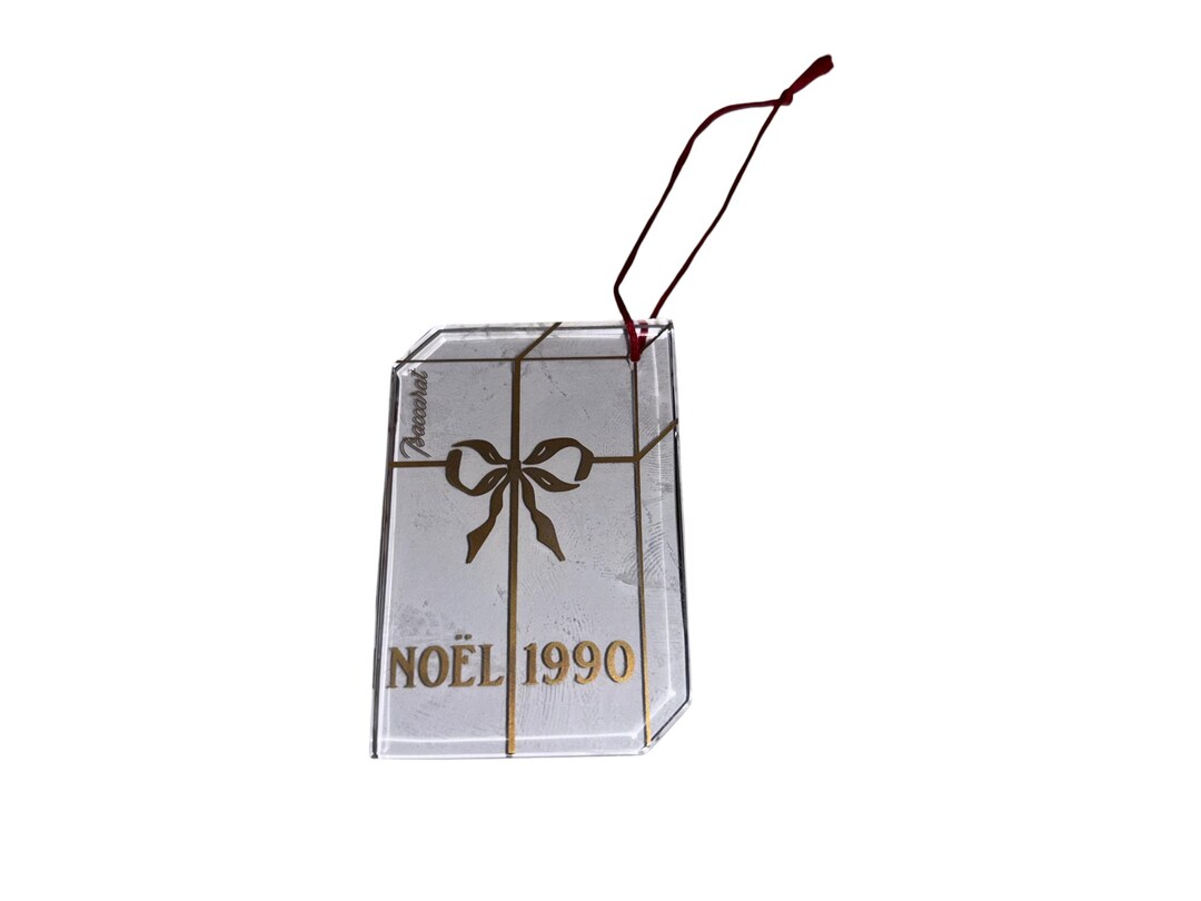 Baccarat Crystal Noel 1990 Gift Ornament, Baccarat Noel 1990