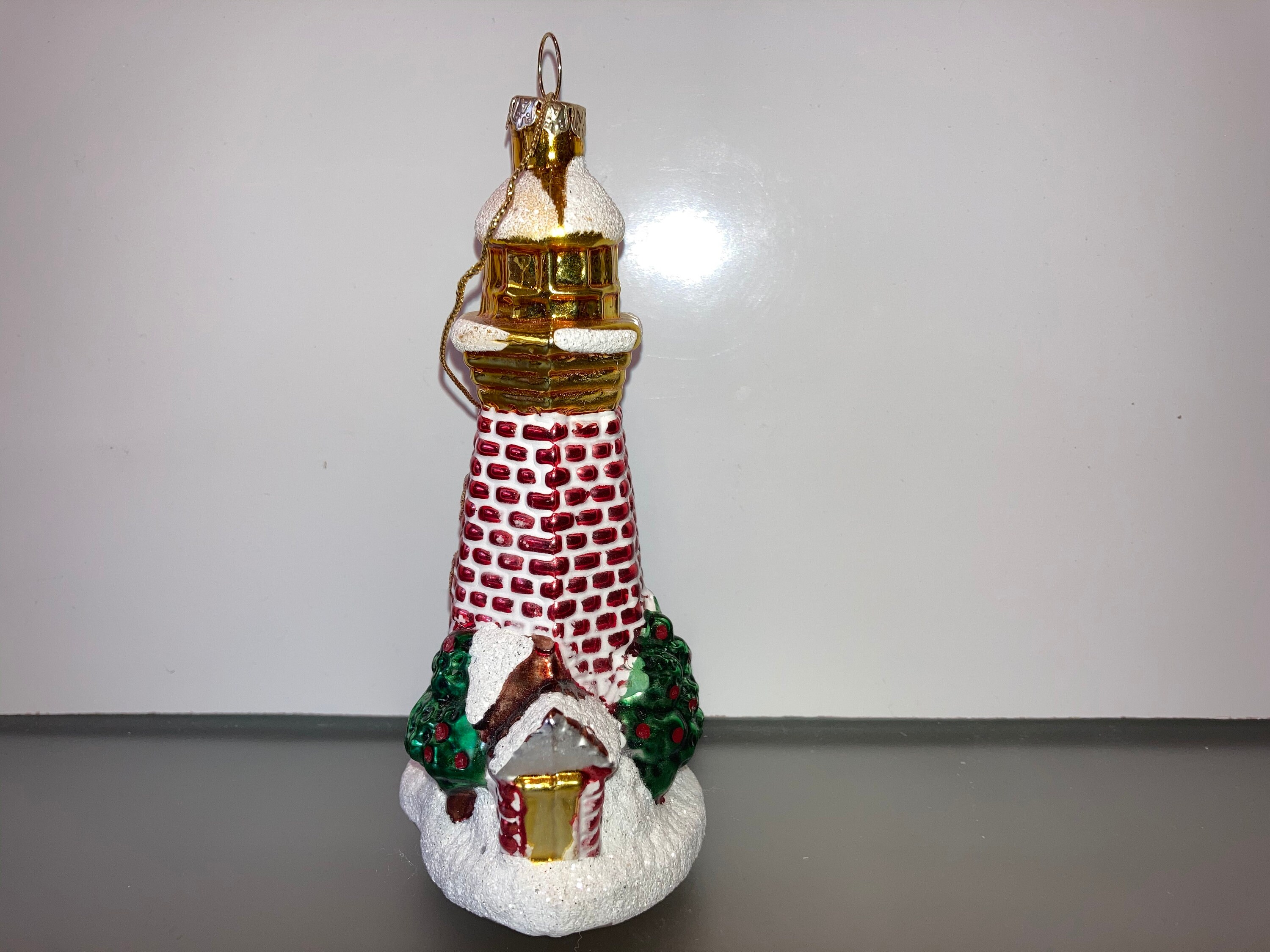 Blown Glass Lighthouse Ornament lighthouse Ornament Glass Etsy