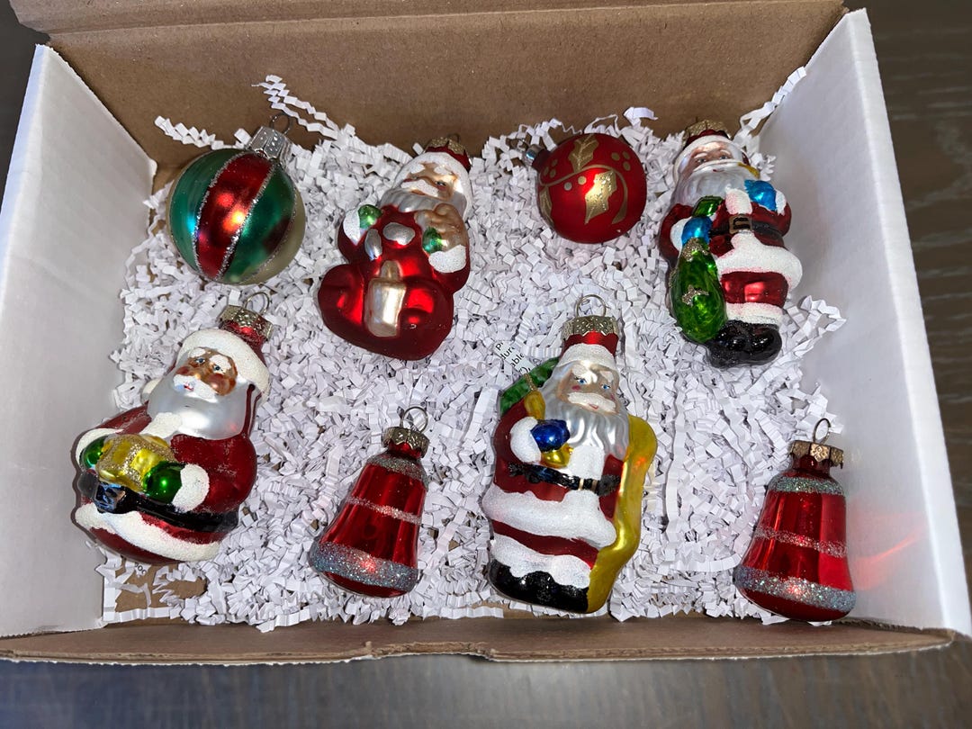特大/ヴィンテージ/サンタ/オーナメント/マーキュリーグラス/製造元不明 特大/ヴィンテージ/ガラス/サンタ/オーナメント/マーキュリーグラス