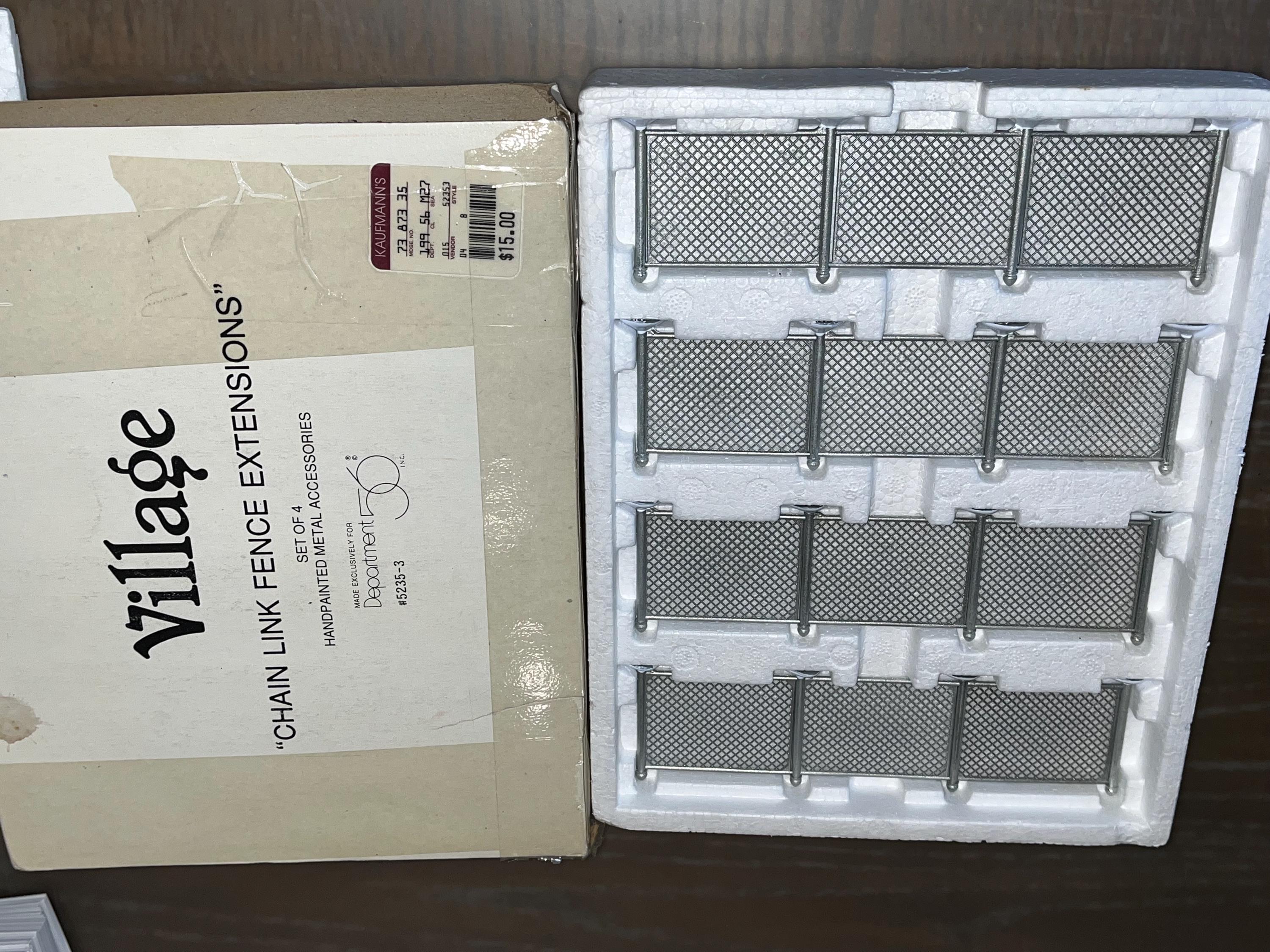 Vintage Dept 56 52353, Dept 56 Chain Link Fence Extensions, Dept 56 Fence,  Dept 56 Chain Link Fence, in Box - Etsy