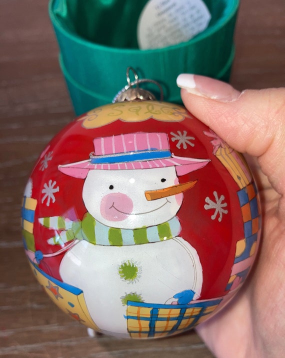 Li Bien Christmas 2006 Ornament Li Bien Snowman Family Ornament