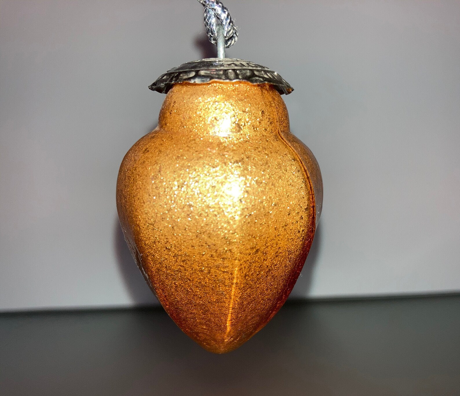 Vintage Kugel Gold Ornament Kugel Gold Glitter Teardrop Etsy