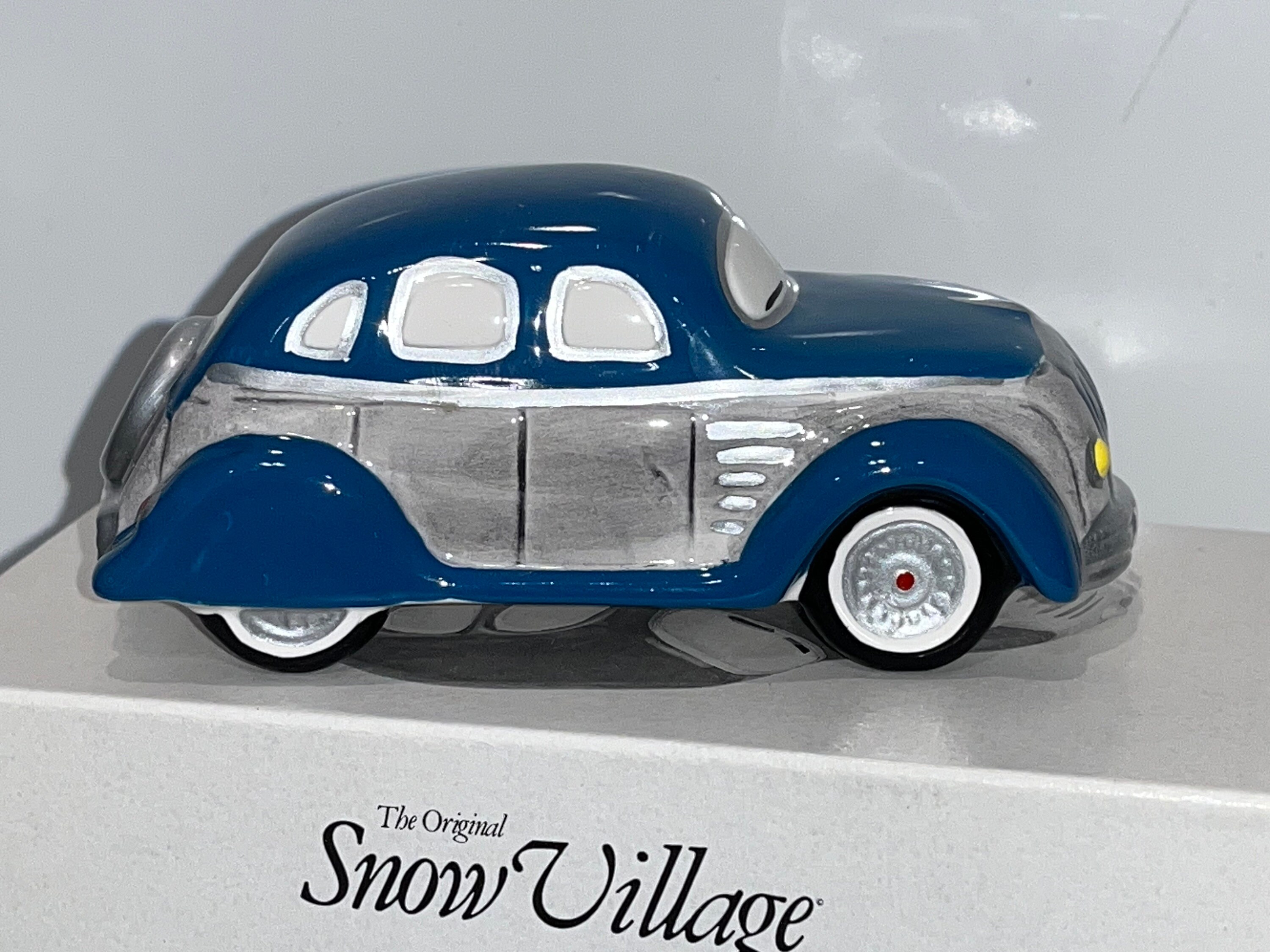 Vintage Dept 56 54577, Dept 56 Classic Blue Sedan, Dept 56 Vintage
