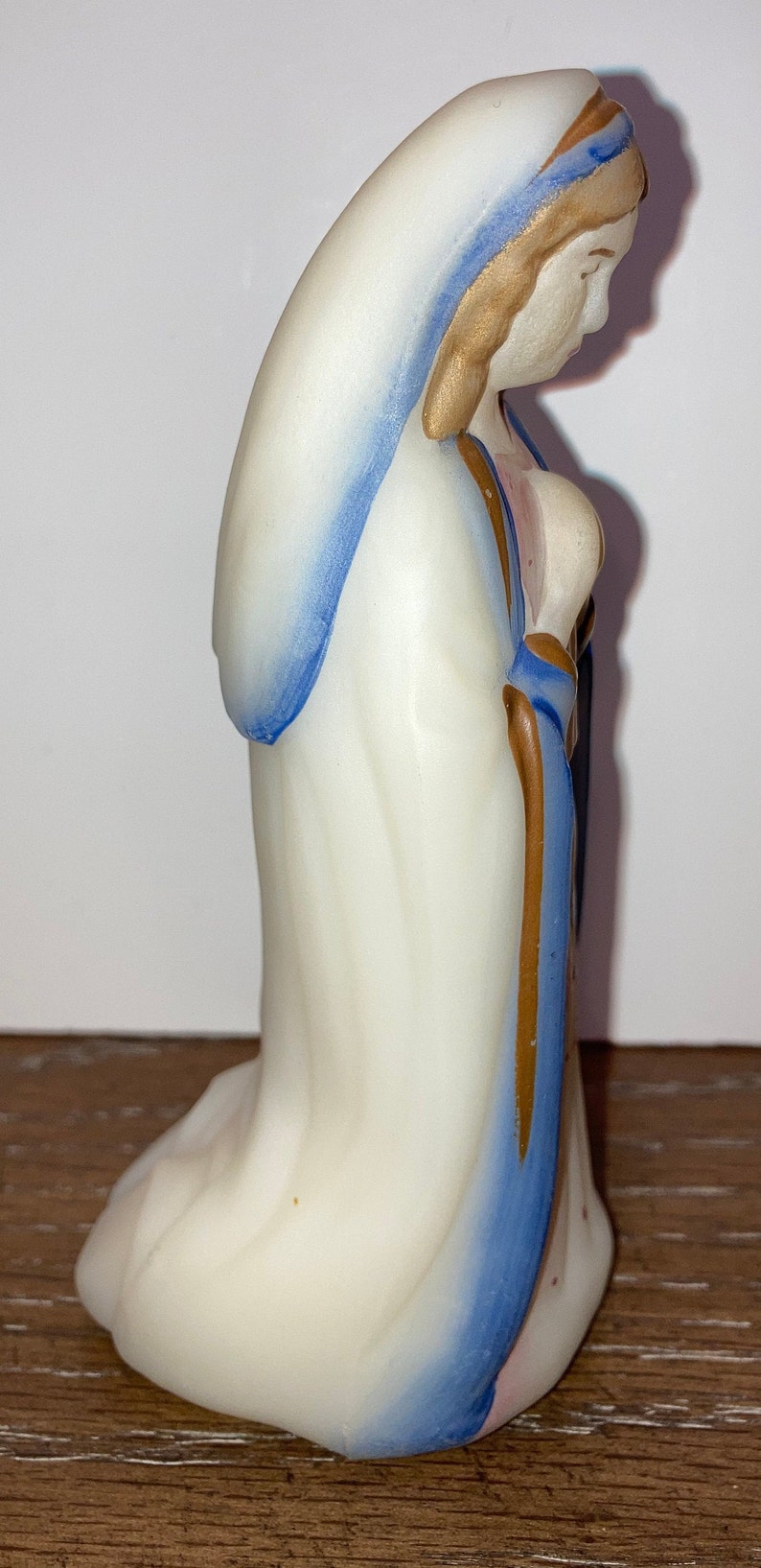 Fenton Mary Figure Fenton Nativity Holy Mother Signed Fenton Etsy