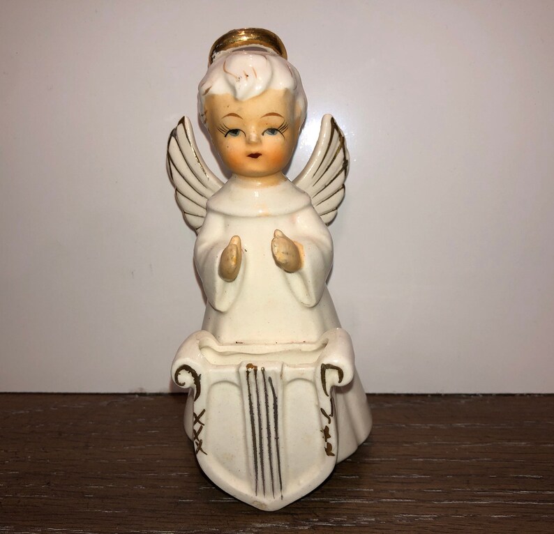 Vintage Japan Davar Angel Angel With Holly Water Angel - Etsy