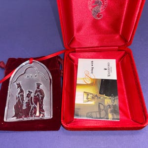 Vintage Waterford 1999 Nativity Ornament, Waterford Nativity 1999 Ornament, Waterford Nativity Colllection, Waterford 3 Kings