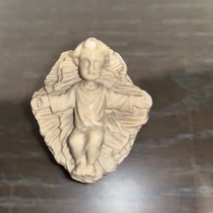 Baby Jesus Nativity, Jesus Figure in Manger, Resin Baby Jesus in Manger, Jesus Nativity Figure, Beige Baby Jesus Nativity Figure