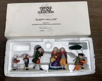 vintage Dept 56 59560, Dept 56 Sleepy Hollow, vintage Dept 56 Heritage Village Figurines, Dept 56 Sleepy Hollow, Dept 56, dans une boîte