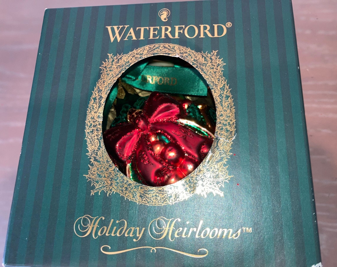 Vintage Waterford Heirlooms Christmas Ornament Waterford Etsy