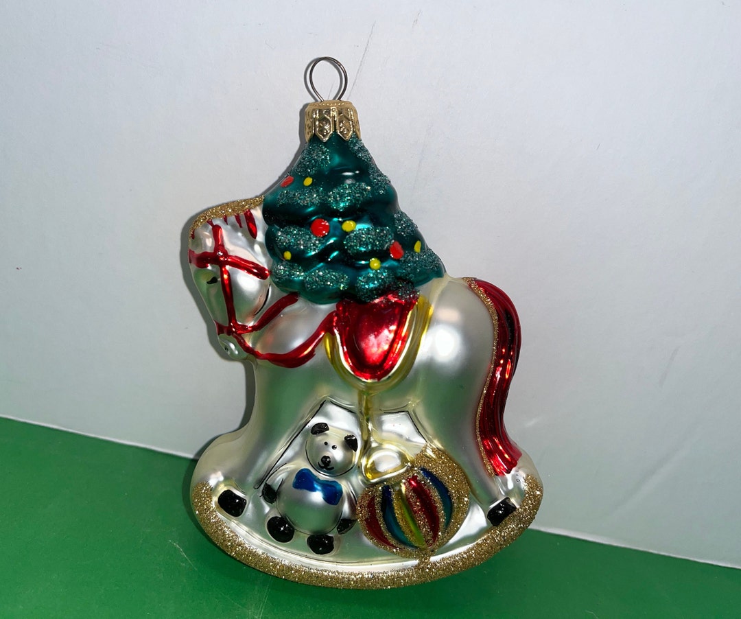 Kurt Adler Hobby Horse Ornament, Kurt Adler Rocking Horse Ornament