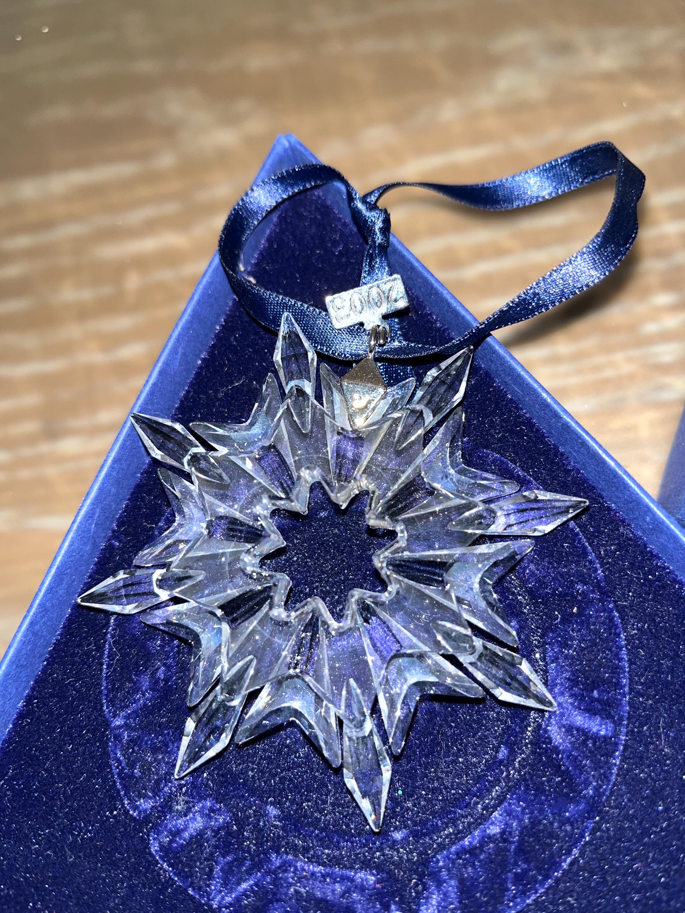 2004年 SWAROVSKI スワロフスキー クリスマスオーナメント 美品 SWAROVSKI（スワロフスキー） 『2004 Christmas オーナメント』 631562