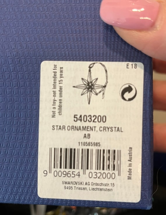 スワロフスキー 2018 スノーフレーク オーナメント、スワロフスキー 虹