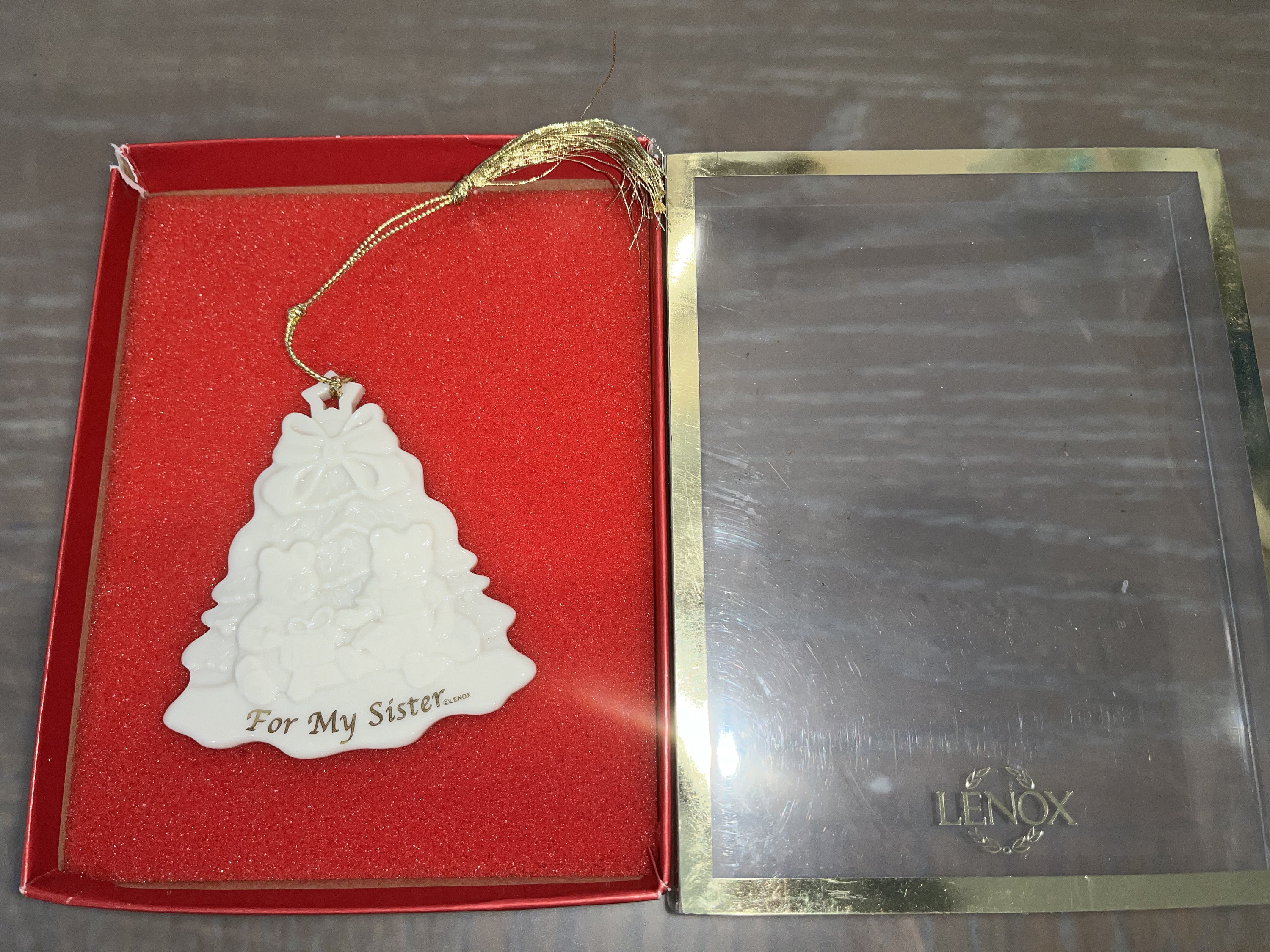 Adorno vintage de hermana Lenox, adorno para árbol de Navidad Lenox, adorno  \, image size:3000x2250