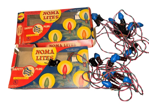 2 Boxes Noma C7 Light Strings, Working Noma Christmas Lights, C7
