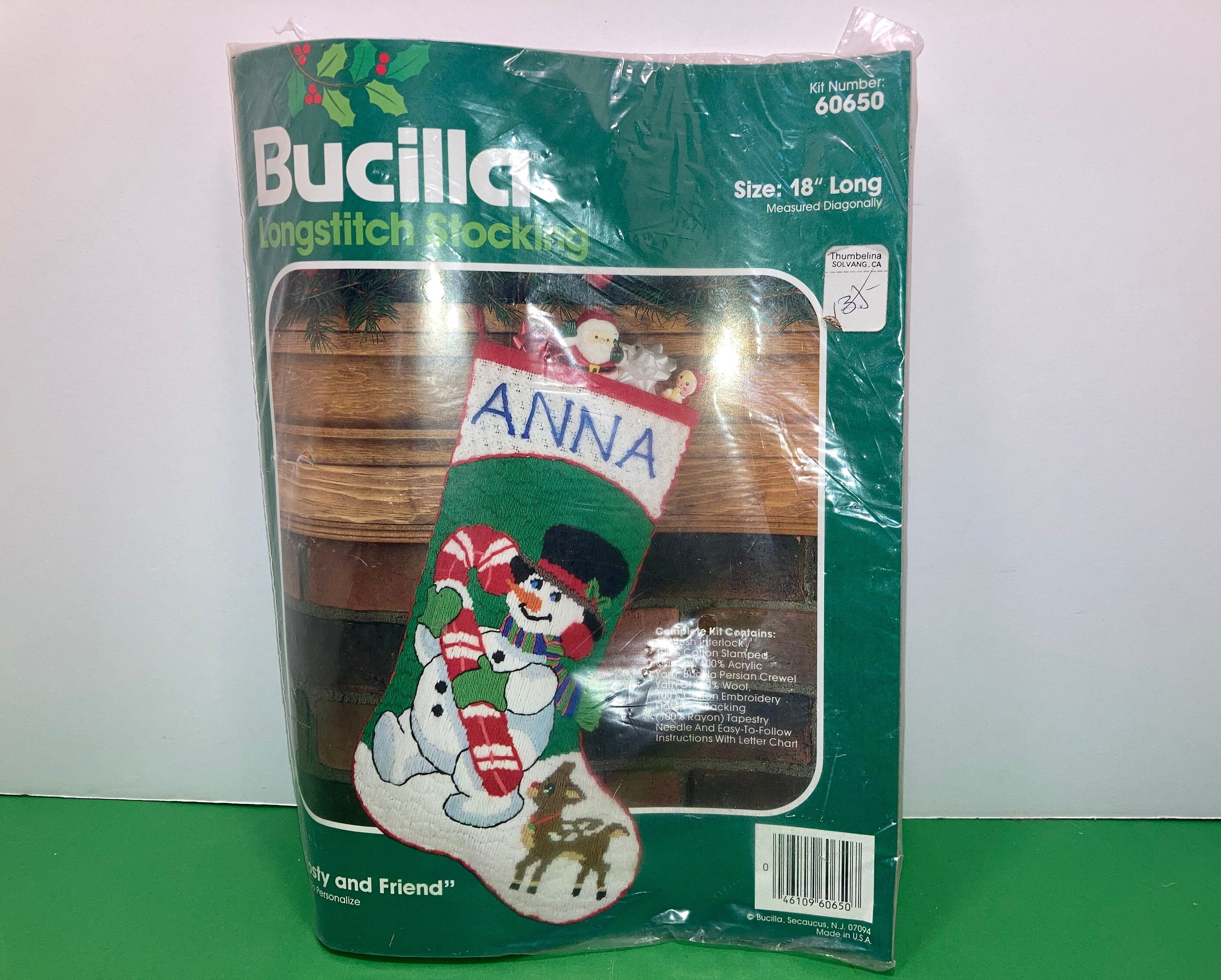 Plaid Bucilla Christmas choice felt stocking kits see pictures and