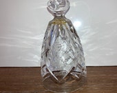 Vintage Waterford 1984 Bell NO CLAPPER, Crystal Christmas Bell 1984, Collectible Waterford Bells, Etched Crystal Christmas Lamp 1984