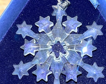 Swarovski Crystal 2004 Ornament, Swarovski Snowflake, 2004