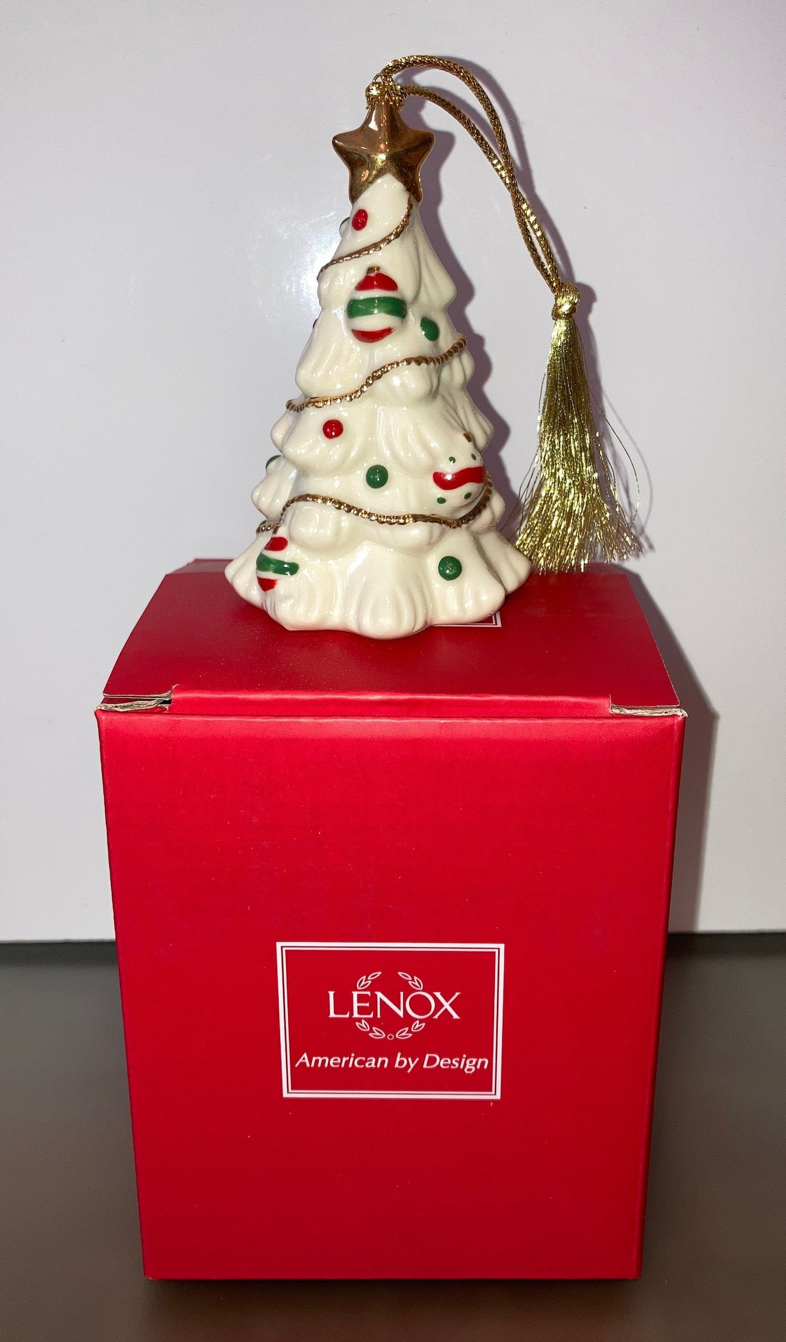 Vintage Lenox Christmas Tree Ornament Lenox Tree With Etsy