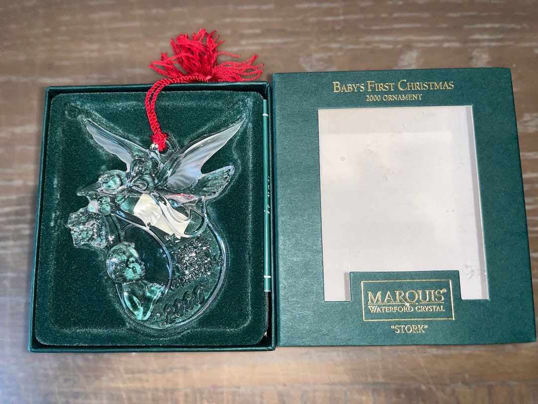 Vintage Waterford 2000 Marquis Babys First Ornament Marquis Etsy