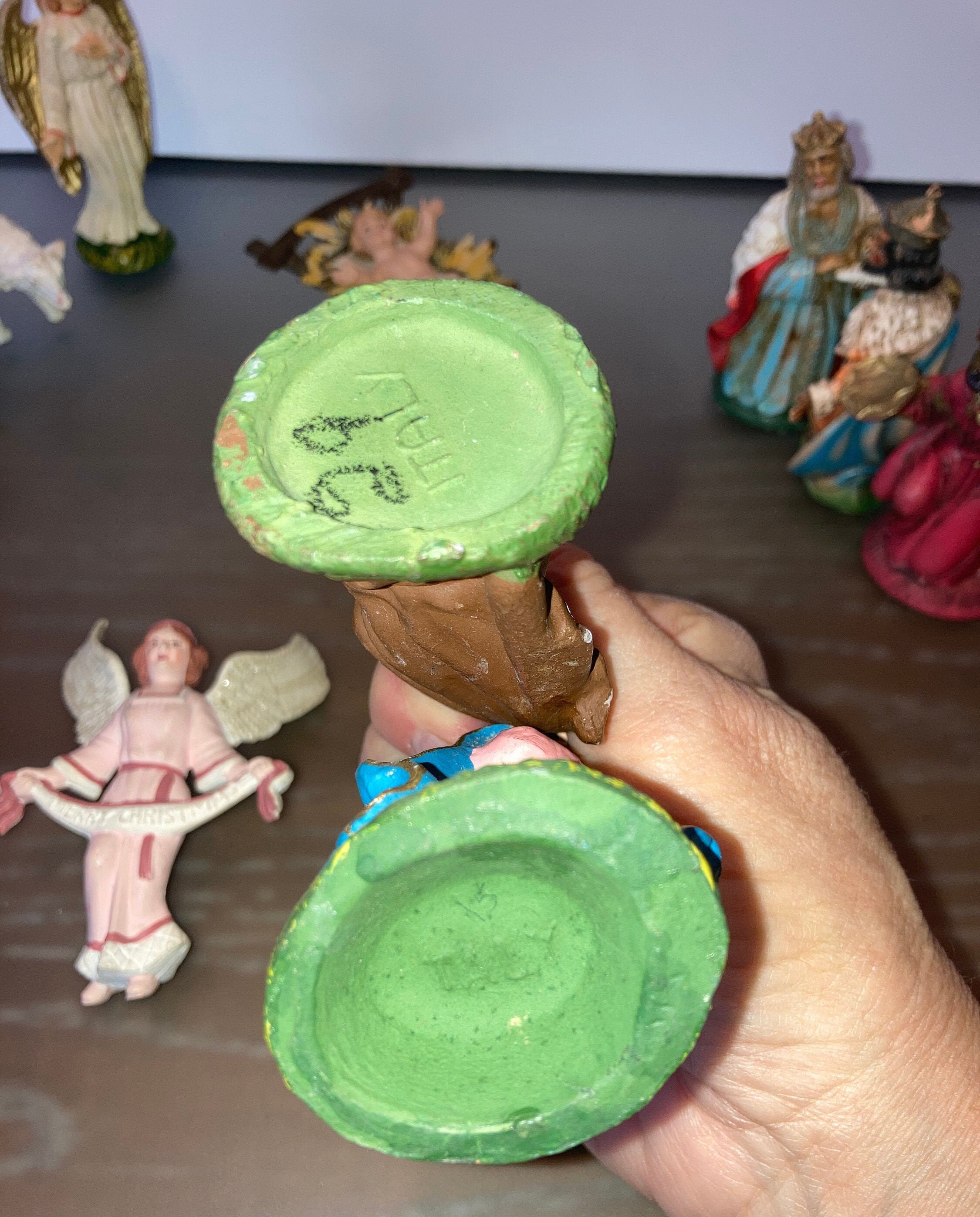 Vintage Fontanini 11 piece Nativity Set Fontanini Depose Etsy