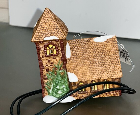 Vintage Dept 56 Dickens Village Church Ornament, Dept 56 Dickens