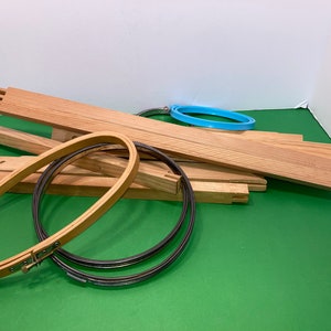 Needlepoint Hoops and Frames, Needlepoint Stretchers, Cross Stitch Hoops, Needlework Frames, Embroidery Hoops, Stitch work Hoop Lot