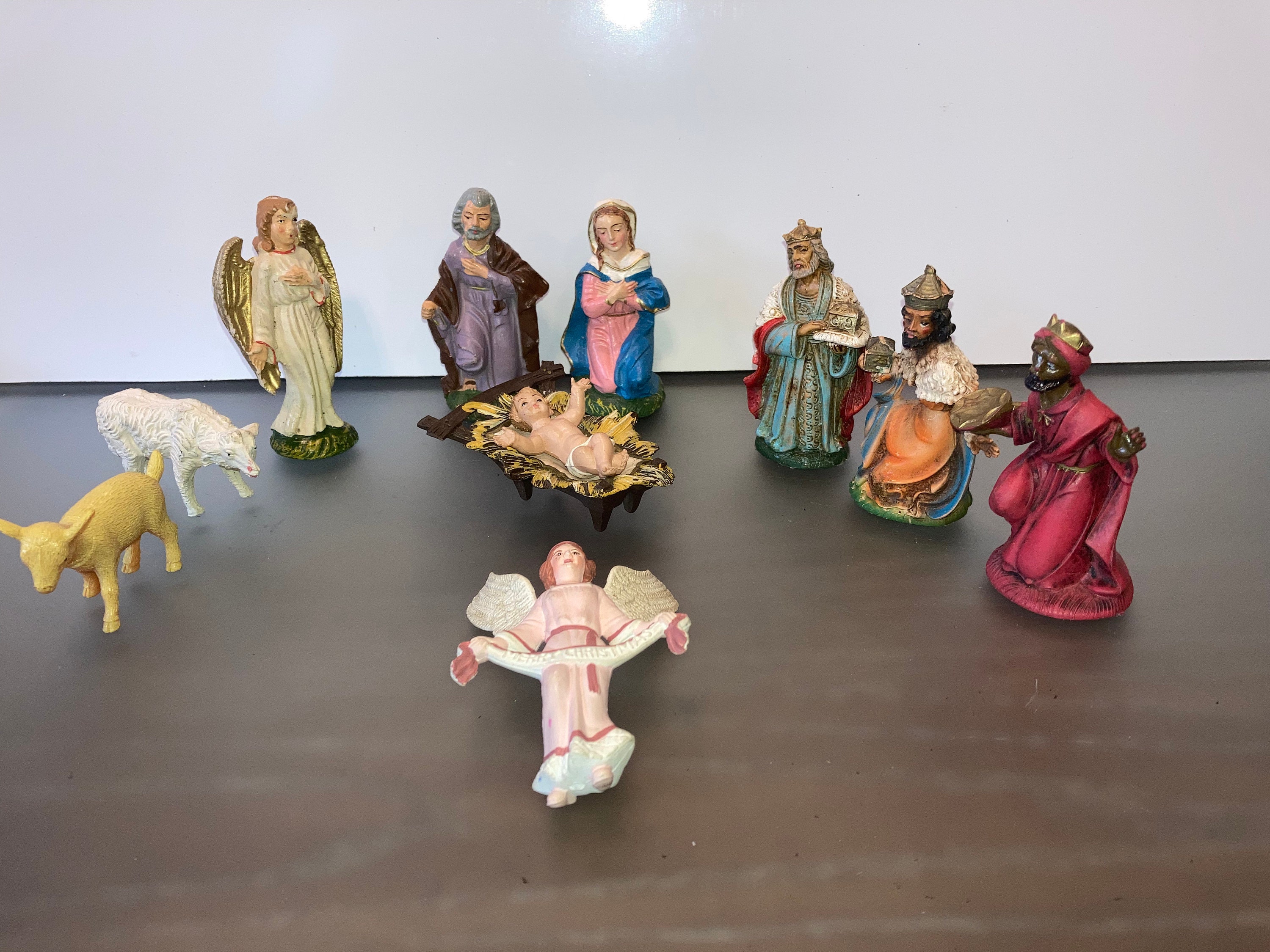 Vintage Fontanini 11 Piece Nativity Set Fontanini Depose Etsy UK