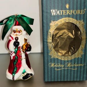 Waterford Heirlooms Santa Ornament, Waterford 3rd Edition Santa, Waterford 115936, Heirloom Santa Ornament, Waterford Numbered, New in Box