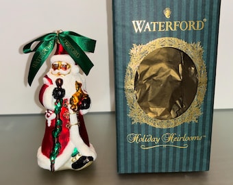 Waterford Heirlooms Santa Ornament, Waterford 3rd Edition Santa, Waterford 115936, Heirloom Santa Ornament, Waterford Numbered, New in Box