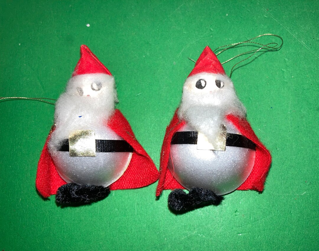 2-felt-santa-ornaments-foam-santa-body-ornament-mini-santa-ornaments