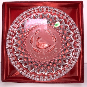 Waterford cut crystal 1989 christmas bell