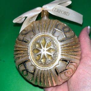 Vintage Waterford Heirlooms Celtic Ornament, Waterford 11576, Waterford Celtic Dial Ornament, Waterford 2000 Celtic Symbol Ornament, Mint